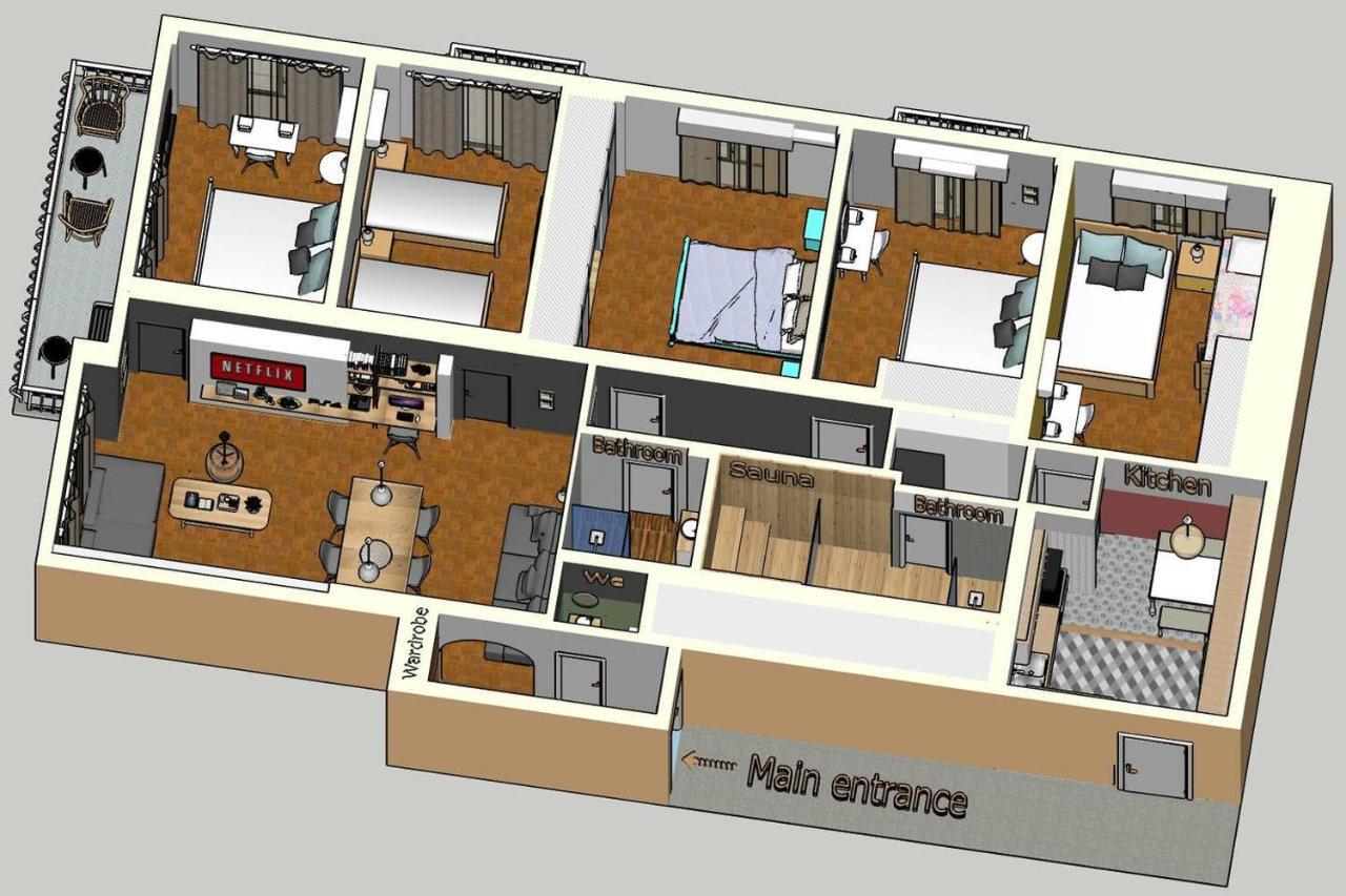 Victoria 5Star / 5Br Bigapt / Sauna / 2Min To Metro Ateny Zewnętrze zdjęcie